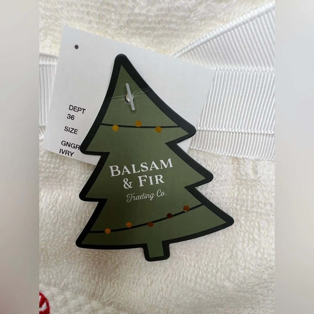 Brand New-Balsam & Fir Puppy Dogs Holiday Towels-Set 2